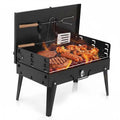 Portable Charcoal Grill, Foldable BBQ Grill Kit Easy to Carry, Mini Tabletop Grill for Outdoor Camping, Patio and Picnic, 17”*3”*11” Bbq Tool Grill Box, Christmas Gift