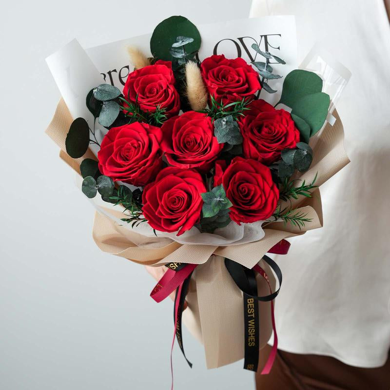 Preserved Flowers Bouquets, Flowers for Delivery Real Preserved Flowers Roses Bouquets Anniversary Graduation Birthday Gifts for Women Her Mom Grandma Wife Friends