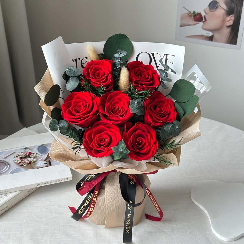 Preserved Flowers Bouquets, Flowers for Delivery Real Preserved Flowers Roses Bouquets Anniversary Graduation Birthday Gifts for Women Her Mom Grandma Wife Friends