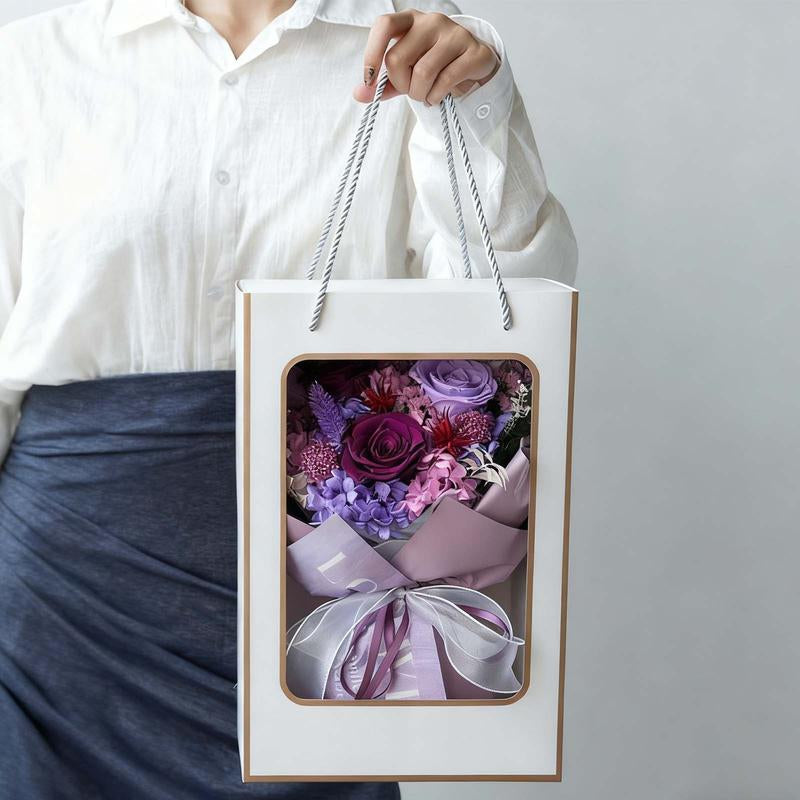 Preserved Flowers Bouquets, Flowers for Delivery Real Preserved Flowers Roses Bouquets Anniversary Graduation Birthday Gifts for Women Her Mom Grandma Wife Friends