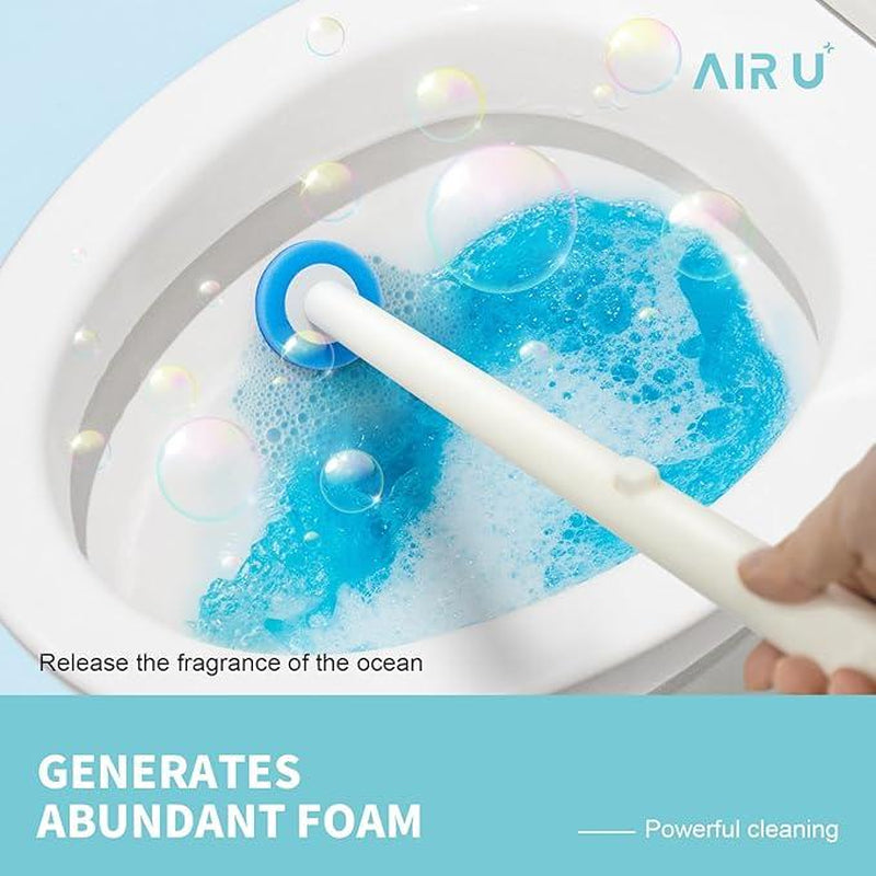 Disposable Toilet Brush, Toilet Bowl Cleaner Brush Starter Kit, Toilet Bowl Cleaning System with 8 / 24 Wand Refill, 1 Toilet Brush, 1 Storage Caddy and 1 Fragrant Tablet,Cleaning Supplies for Home, Essential Items for Home